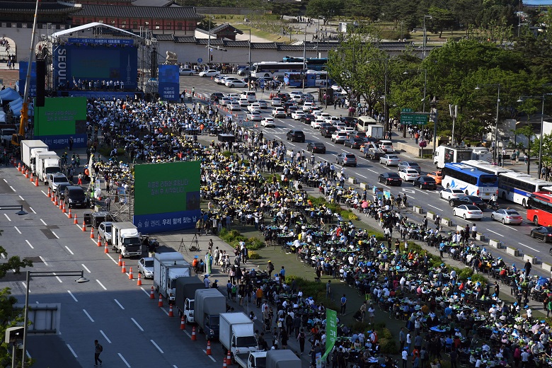 시민 3,000여 명이 참가한 미세먼지 대토론회 [사진 = 서울시]