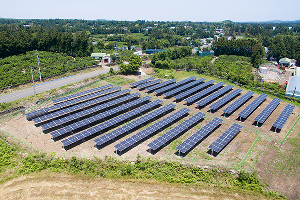 제주탑솔라가 EPC 사업으로 설치한 태양광발전소 전경 [사진=제주탑솔라]