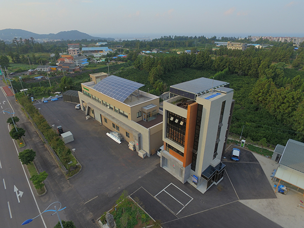 대은은 본사 옥상에 태양광발전 설비를 설치해 다양한 실증을 진행하고 있다. [사진=대은]