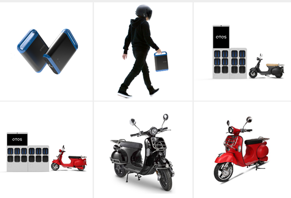 디에스피원에서 개발한 전기이륜차 오토스 [이미지=디에스피원]