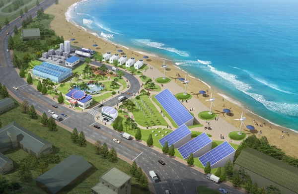 올해 말 완공 예정인 대부도 에너지타운 조감도 [사진=안산시청]