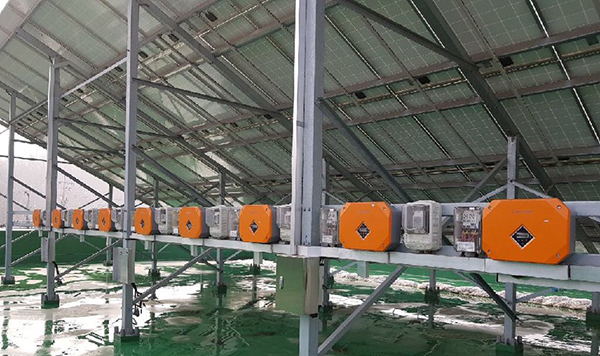 금비전자의 인버터가 설치돼 있는 태양광발전 설비 전경[사진=금비전자]