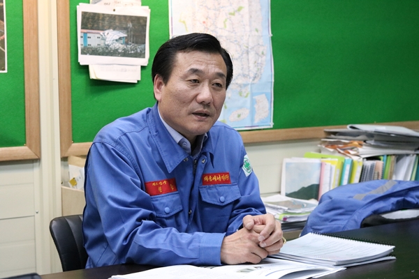 태웅에너지 우철웅 대표는 작년 대비 2배 규모인 20MW 발전소 건설을 목표로 하고 있다고 전했다. [사진=솔라투데이 탄소제로]