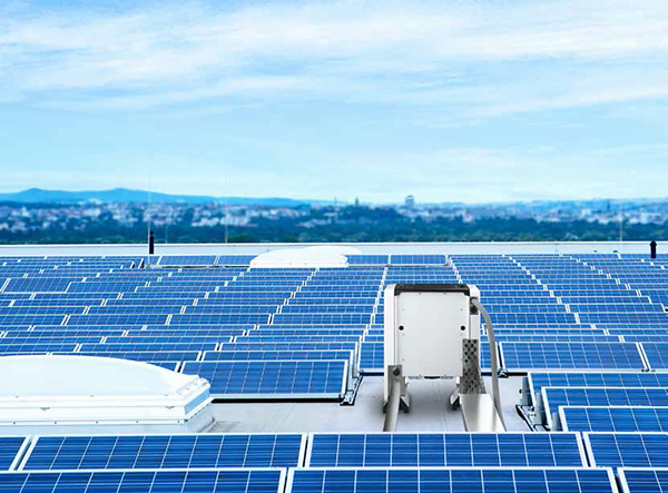 에스피브이의 50kW 인버터가 설치된 태양광 지붕 조감도 [사진=에스피브이]