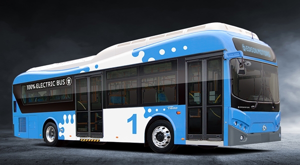 에디슨모터스에서 생산하는 전기버스 [사진=에디슨모터스]