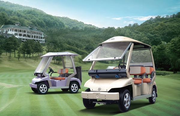 대진씨티앤티의 순수 국내 기술력 전기골프카 ‘c-ZONE’ [사진=대진씨티앤티]