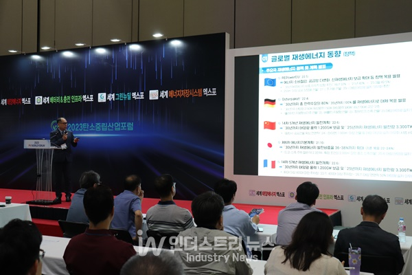 ‘2023 PV월드포럼’ 현장 [사진=인더스트리뉴스]