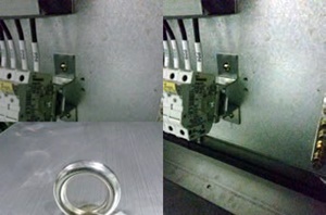  상단부 고리(좌)와 휴즈홀더 20도(우)