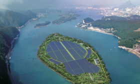  춘천 붕어섬 발전소 전경